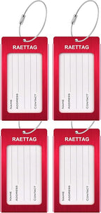 Luggage Tags Metal Suitcase Tags Travel Bag ID Identifier Luggage Tag by WeBravery