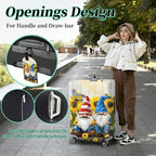 Luggage Cover + Tag, Dwarf Travel Suitcase Protector - Image 4