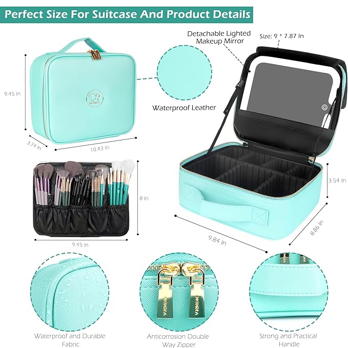 MOMIRA Travel Makeup Bag Cosmetic Bag Makeup Organizer Bag - Image 3