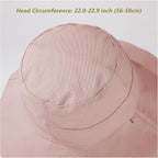 vidsel Womens Sun Hats Wide Brim Reversible Bucket Cotton Hat Packable Summer - Image 2