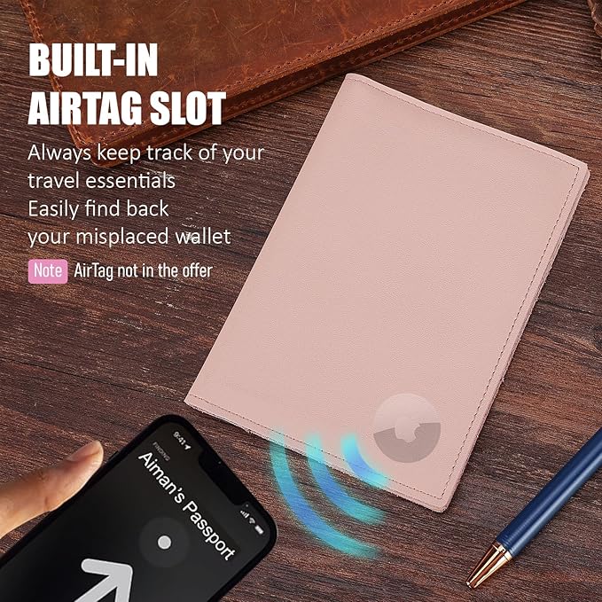STAR VISTA Albatross Leather Travel Passport Holder, Minimalist Design - Image 8