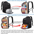 HILUSEN Extra Large Backpack for Men 50L, Insulated Cooler Lunch Box Backpack - Image 4