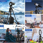 MACTREM 75 Inch Camera Tripod for Sony Canon Nikon, Lightweight Travel Video - Image 4