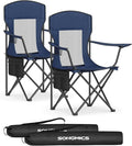 SONGMICS Breathable Camping Chairs, Foldable Outdoor Chairs Set of 2, High Back by SONGMICSbySONGMICSHOME