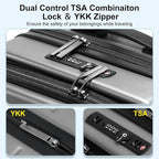 Carry On Luggage 22×14×9 Airline Approved, 20 Inch Lightweight ABS+PC Hard - Image 5