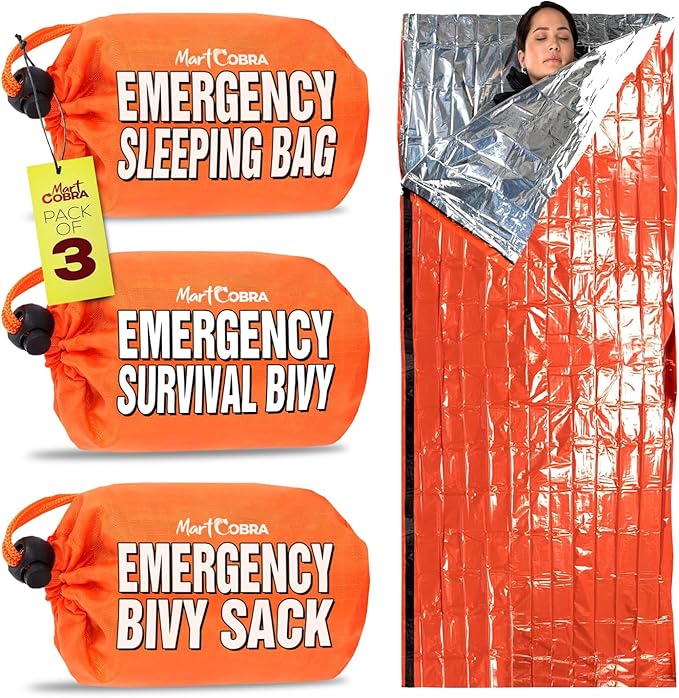 Emergency Sleeping Bag 3 Pack | by MartCobra