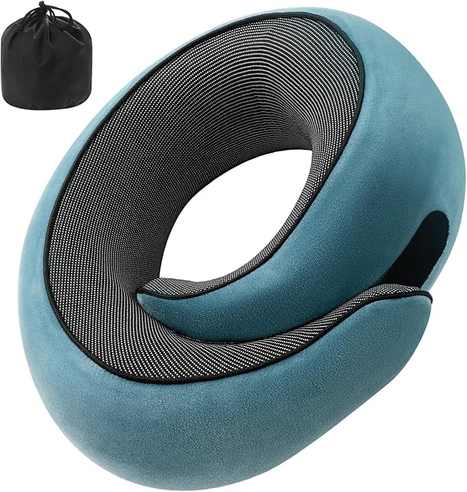 Neck Pillow, Travel Pillow uses Memory Foam to Support Neck Comfort, Ideal by Unknown
