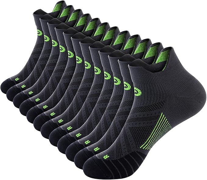 PAPLUS Ankle Compression Sock for Men and Women 2/4/6 Pairs, Low Cut by PAPLUS