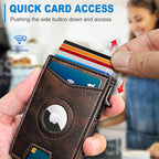 Airtag Wallet for Men, with Money Clip Gift Boxed, Slim Front Pocket Wallet - Image 5