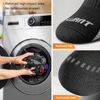 BULLIANT Compression Socks for Men 6Pairs, Athletic Crew Socks Cushioned For - Image 9