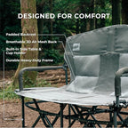 Oversized Double Portable Folding Director’s Loveseat Chair - Image 5