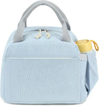 Bluboon Lunch Bag for Women Men Cute Corduroy Lunch Tote Bags Reusable - Image 5