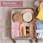 RAIACE Hard Storage Case Compatible with Dyson Airstrait Straightener, Travel Carrying Bag. (case only). (Pink)