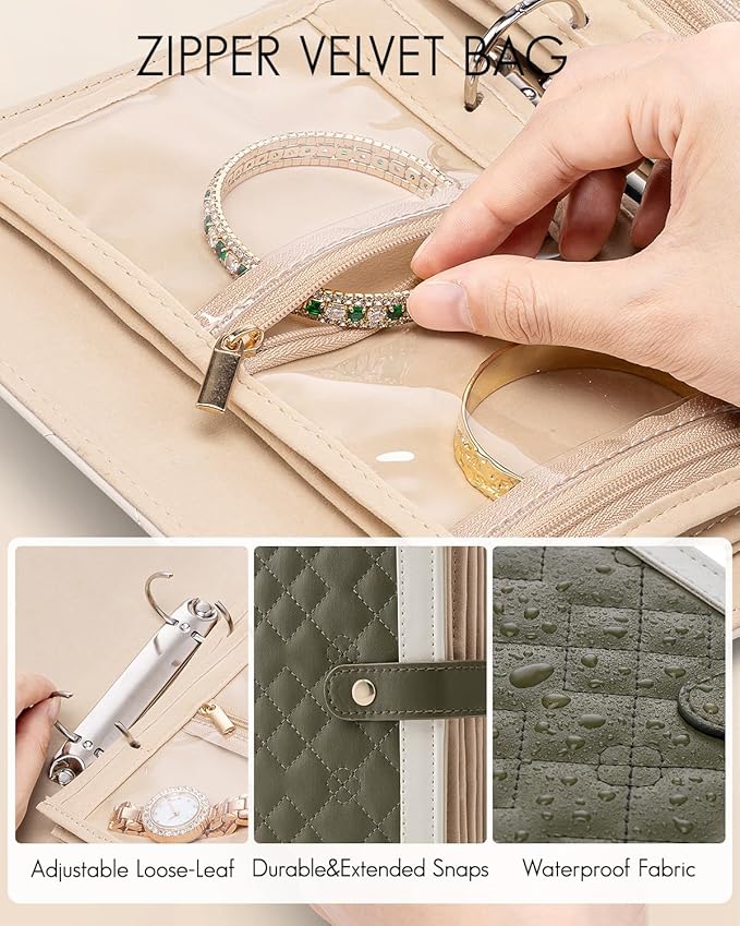 Vlando Travel Jewelry Organizer Case, Mom Gifts from Daughter, Jewelry Storage - Image 2