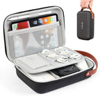 Luxtude Tech Organizer Travel Case, Portable Electronics Organizers, Hard Case by Luxtude