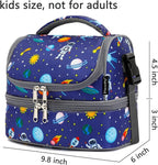 FlowFly Kids Double Decker Cooler Insulated Lunch Bag Large Tote - Image 3