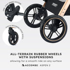 2 in 1 Baby Stroller, Convertible Bassinet Pushchair - Image 5