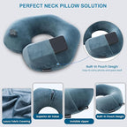 2Pack Inflatable Travel Neck Pillow - Image 5
