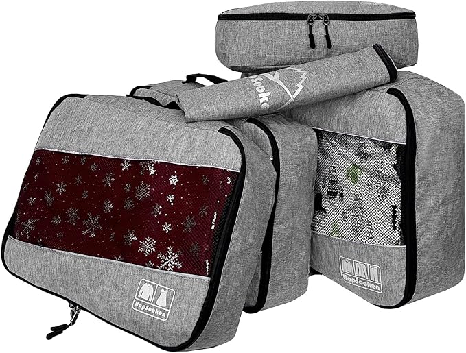 5 Set Packing Cubes for Travel Large Suitcase Luggage Organizer Bags Travel - Image 2