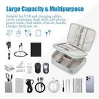 SELLYFELLY Electronics Travel Organizer, Double Layer Cable Organizer Bag - Image 6