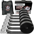 Cartman 1" x 12' Lashing Straps Cargo Tie-Down Strap Up to 600lbs, 6pk in Carry by CARTMAN