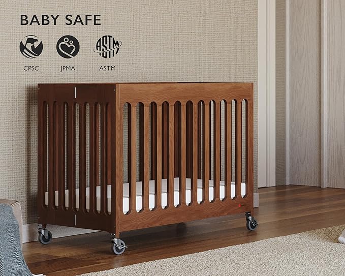 Foundations Boutique Folding Mini Baby Crib - Image 6