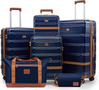Luggage Sets, Suitcase with Spinner Wheels, PC+ABS Hardshell Travel Luggage Set by Unknown