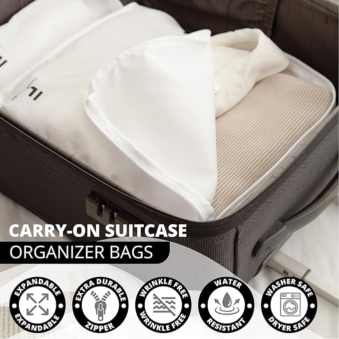 8 Piece Compression Packing Cubes Set - Image 4