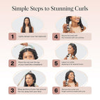 Kitsch Satin Heatless Curlers Set – Heatless Curls Overnight with Hair Curler & 2 Satin Scrunchies – Comfortable Hair Curlers to Sleep In for Frizz-Free, No Heat Damage Styling - Aura