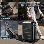 Hoteel Luggage Sets 3 Piece, ABS+PC Hard Shell Expandable Suitcases - Image 3