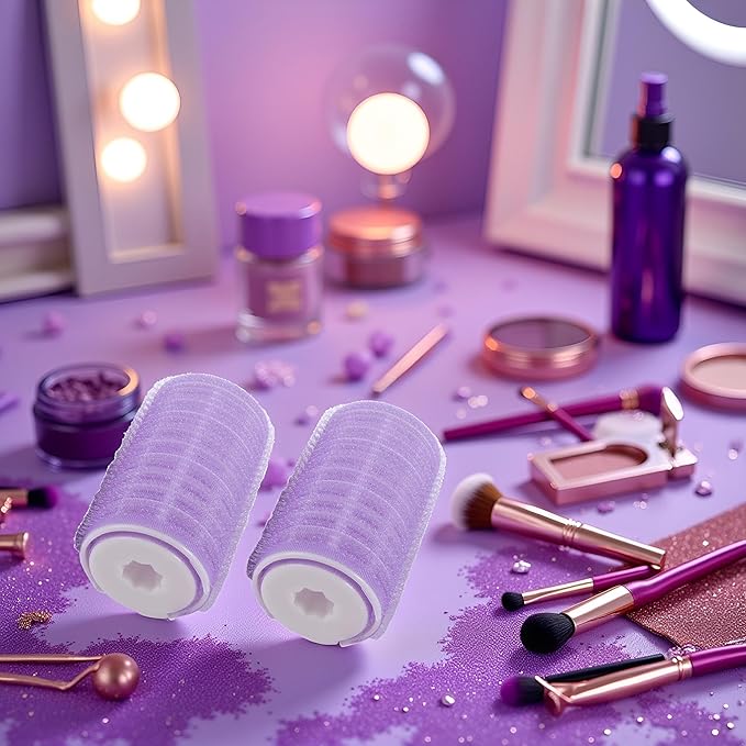2pcs/set Purple Hair Curling Clips,Portable Bangs and Hair Curlers, Natural Fluffy Curling Clips for DIY Styling,Styling Tools and Appliances(S)