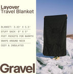 Gravel Layover Travel Blanket – Ultra-Lightweight, Warm Down Alternative - Image 2