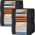 Fab totes 24 Gallons Clothes Storage, Foldable Thick Fabric Blanket Storage Bags by Fabtotes