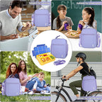 NOL Nylon Waterproof Kids Lunch Bag, Insulated Lunch Bag, Lunch box Cooler - Image 6