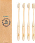 Sea Turtle Plant-Based Bristles, Compact Bamboo Toothbrushes, Soft Natural by SeaTurtle