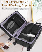 Compression Packing Cubes 12 Set, Suitcase Organizers, Extendable Packing Cubes - Image 3