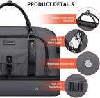 WITZMAN Weekender Bags for Men Women Carry On Duffle Overnight Bag - Image 7