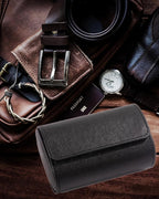 MR.OKAY 2 Watch Travel Case- Classic Leather Watch Case - Image 6