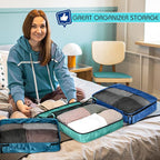 5 Pcs Packing Cubes for Suitcase Large Travel Cubes Carry on Luggage Organizer - Image 8