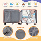 Kids Ride-On Luggage, Foldable Pedal, Hidden Cup Holder & Combination Lock - Image 5