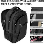 Large Travel Laptop Backpack, Business Anti Theft Slim Sturdy 18 Inch Laptops - Image 4