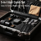 SalonSilk Hair Brush for Men, 5PCS Men Hair Brush & Styling Comb Set, Professional Barber Tools for All Hair Types, Perfect for Styling, Grooming, and Detangling