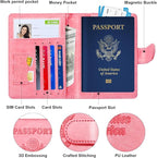 Herain Passport Holder for Travel Cruise Essentials, RFID Passports Book Card - Image 4