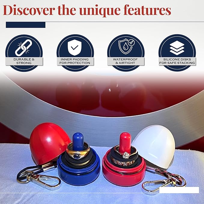 RING THING - Ring Holder Keychain, Jewelry Organizer and Storage, Portable - Image 3