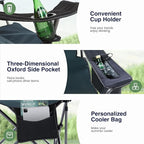 HIGH POINT SPORTS Camping Folding Chair, Heavy Duty Oversized Portable Outdoor - Image 7