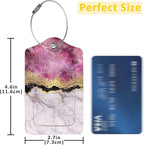 2 Pack Abstract Marble Luggage Tags - Image 2