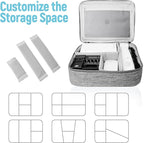 Electronics Travel Organizer, Large Double Layer Portable Waterproof Travel - Image 4