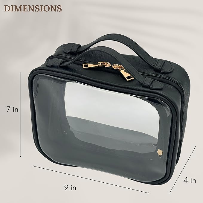 JAZD Clear Makeup Bag Toiletry Bag - Image 6