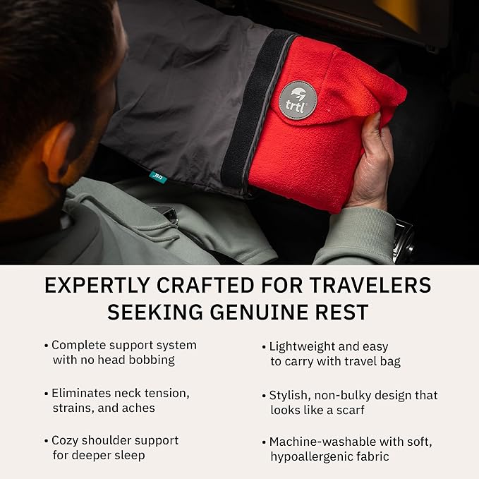 trtl Pillow - Scientifically Proven Super Soft Neck Support Travel Pillow - - Image 4