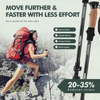 KINGGEAR Nordic Walking Stick, TP1 Hiking Poles Retractable Lightweight 7075 - Image 3